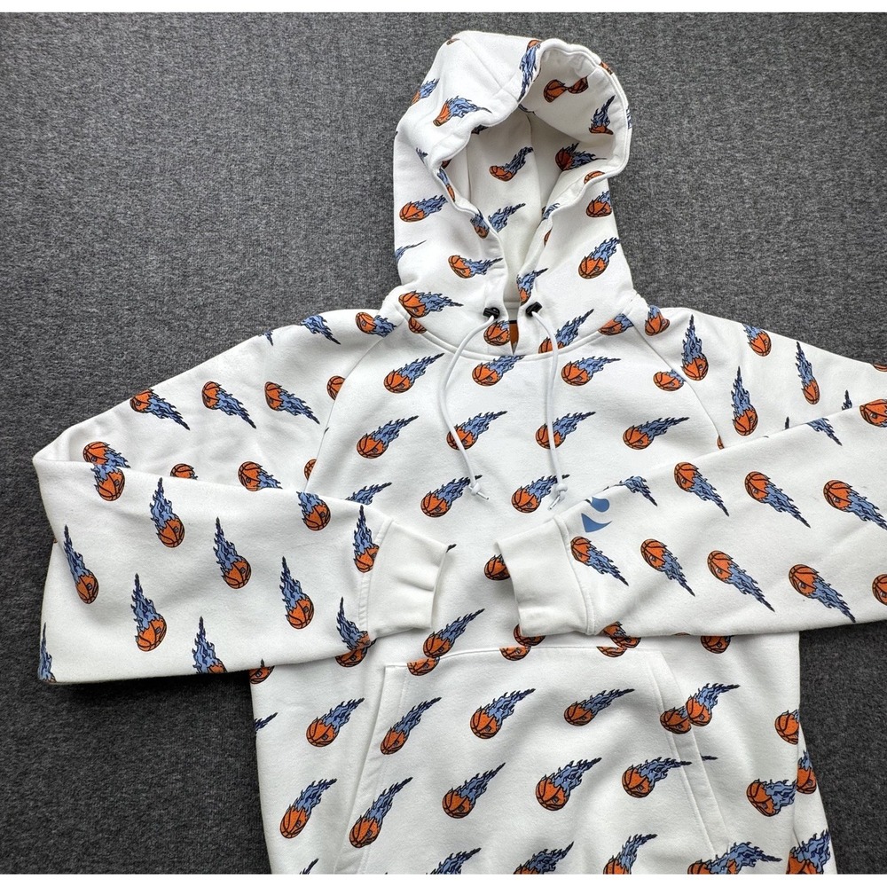 Thirtytwo 32 Snowboarding Zeb Powell Hoodie Mens Sz L‎ Repel Basketball Flames